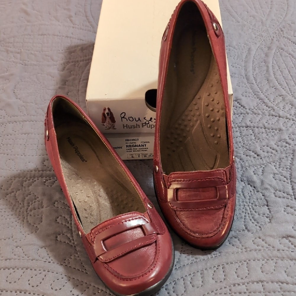 Hush Puppies Women's Red Loafers